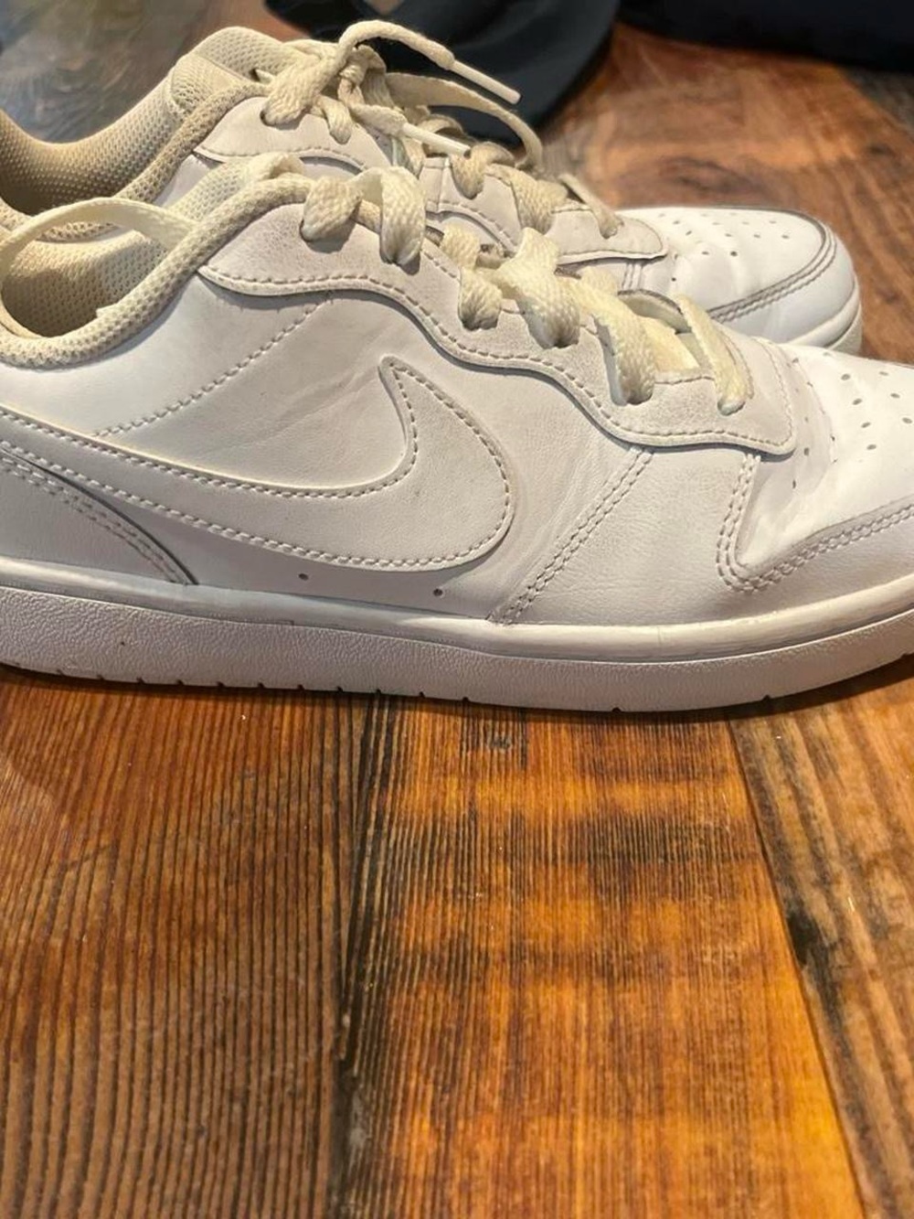 Nike White Low-Top Leather Sneakers